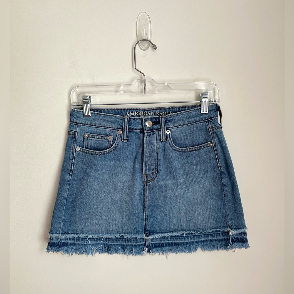 American Eagle Denim Mini Skirt (0)